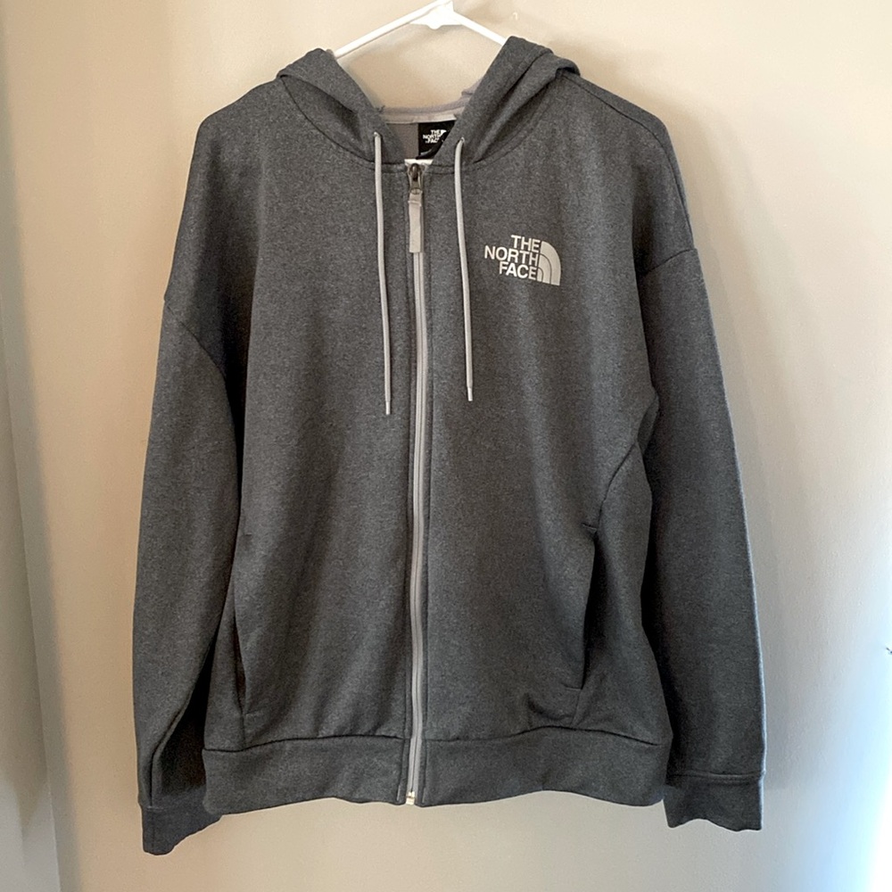 The North Face Men’s moisture wicking zip up hoodie size large